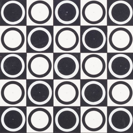 Antonio Asis, Untitled from the series Cercles noirs et blanc en progression, 1962 , kurimanzutto