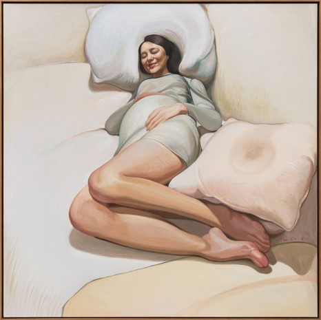 Zhang Hui, Pregnant Woman on the Bed, 2018, Long March Space
