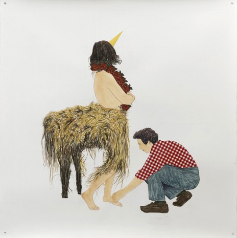 Blaise Drummond, Centaur Costume, 2018, Loevenbruck