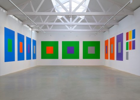 Sol LeWitt, Wall Drawing # 1176 Seven basic colors and all their combinations in a square within a square, 2005, Galerie Thaddaeus Ropac