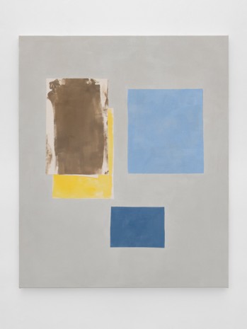 Peter Joseph, Brown, Yellow & Two Blues, 2018 , Lisson Gallery
