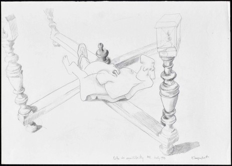 Maria Lassnig, Life in equilibrity, 1974, Capitain Petzel