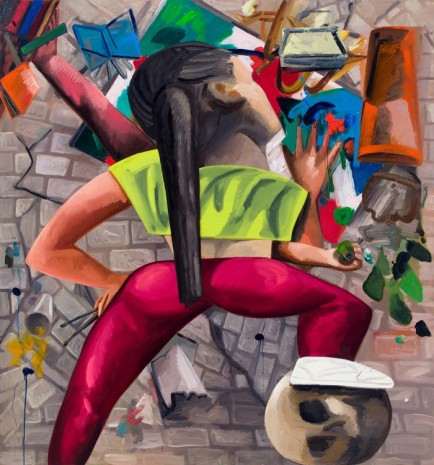 Dana Schutz, Painting in an Earthquake, 2019 , Petzel Gallery