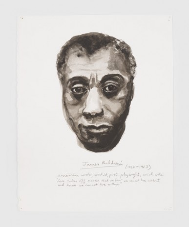 Marlene Dumas, James Baldwin, 2014 , David Zwirner