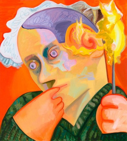 Dana Schutz, Ear on Fire, 2012, Petzel Gallery