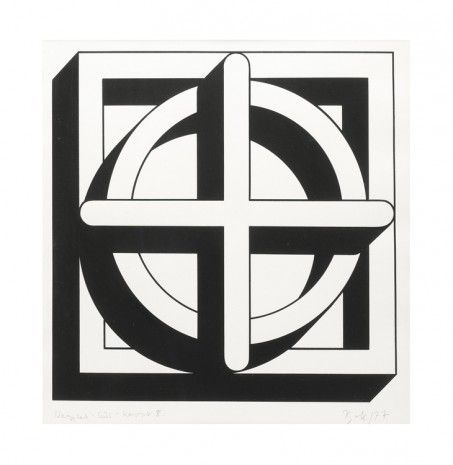 Imre Bak, Square-Circle-Cross II, 1977 , The Mayor Gallery