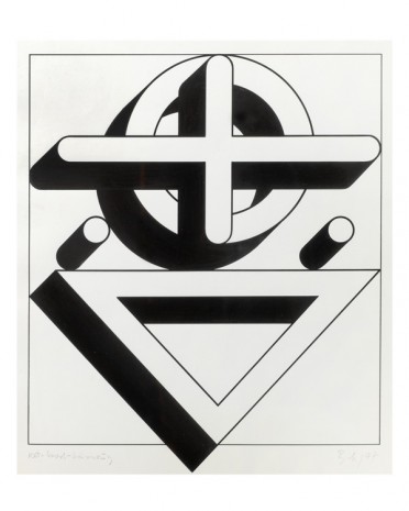 Imre Bak, Circle-Cross-Triangle, 1977 , The Mayor Gallery
