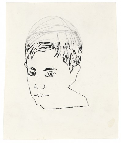 Andy Warhol, Boy's Head, 1953 , Galerie Buchholz