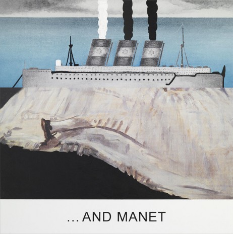 John Baldessari, Double Bill: ...And Manet, 2012, Marian Goodman Gallery