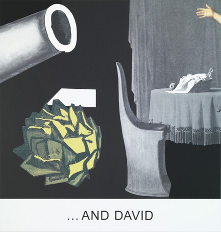 John Baldessari, Double Bill: ...And David, 2012, Marian Goodman Gallery