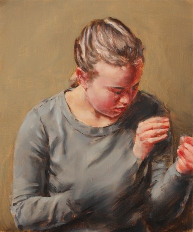 Michaël Borremans, Girl with Hands 9 , 2013 , Zeno X Gallery