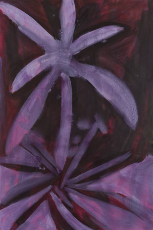 Tamuna Sirbiladze, Flower 8, violett, dark (red), 2011-2015 , David Zwirner