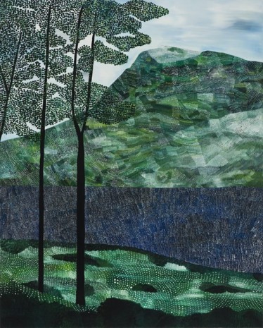 Sally Ross, Trees Lake Mountain, 2012, Galerie Sultana