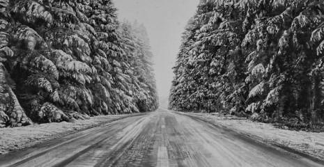 Hans Op de Beeck, Snow Landscape (road), 2019 , Marianne Boesky Gallery