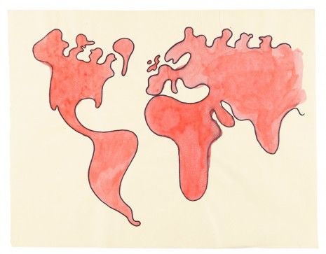 David Weiss, Weltkarten/World Maps, 1980, Matthew Marks Gallery