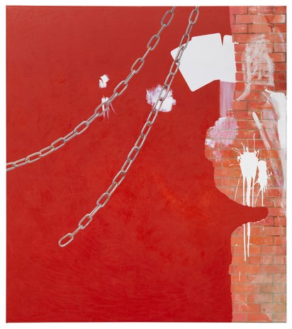 Monika Baer, Rote Wand (3), 2012, Galerie Barbara Weiss