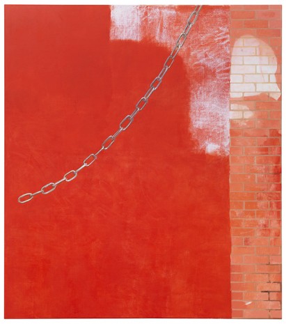 Monika Baer, rote Wand (4), 2012, Galerie Barbara Weiss