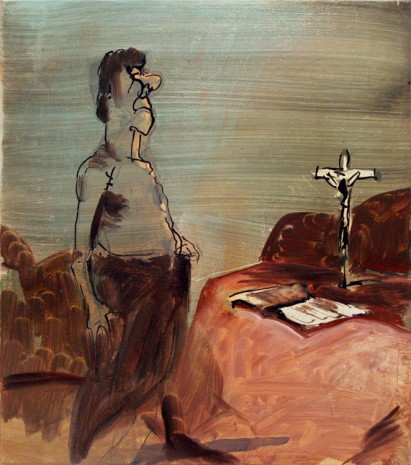 Siegfried Anzinger, Ohne Titel (Selbstportrait), 2008 - 2009 , Galerie Elisabeth & Klaus Thoman
