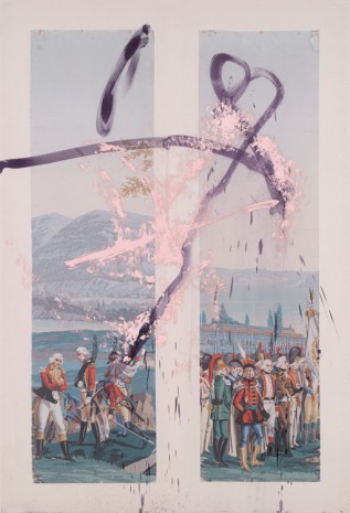 Julian Schnabel, And there was somebody wiping his tears with his flag V, 2012, Petzel Gallery