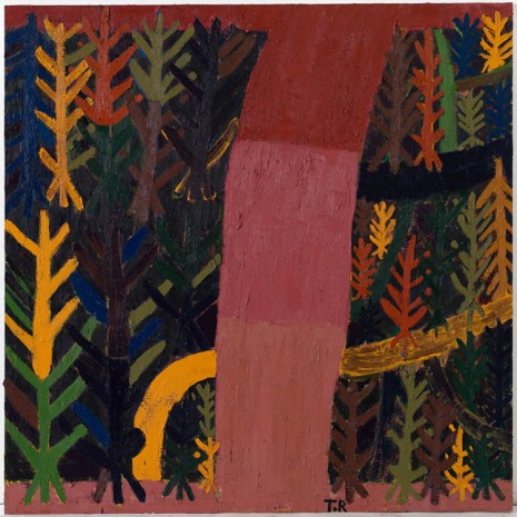 Tal R, Pink Road Through Forest (october), 2017 - 2018 , VNH Gallery