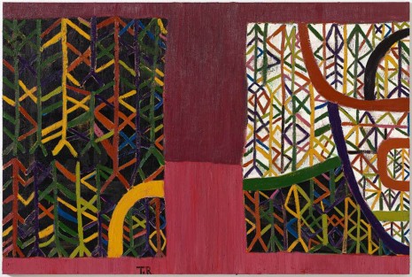 Tal R, Pink Road Through Forest (late december), 2018 , VNH Gallery