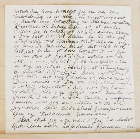Dora García, 12 Attempts to forge a letter from Joyce to Ibsen (no.1), 2014, Ellen de Bruijne PROJECTS