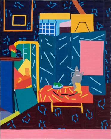 Guy Yanai, Still Life with Aubergines II (after Matisse), 2019, Praz-Delavallade