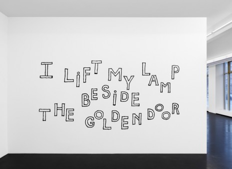 Dorothy Iannone, I Lift My Lamp Beside The Golden Door, 2019, Peres Projects