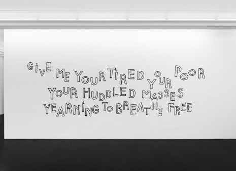 Dorothy Iannone, Give Me Your Tired Your Poor Your Huddled Masses Yearning To Breathe Free, 2019, Peres Projects