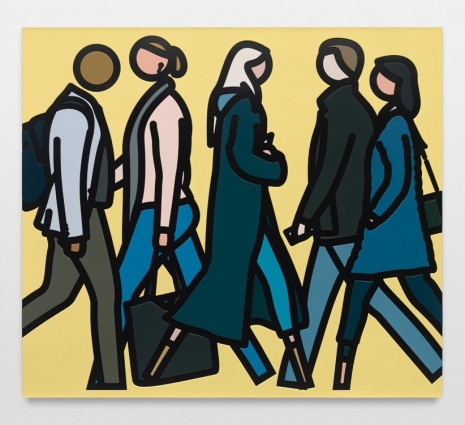 Julian Opie, Walking in New York 2., 2019 , Lisson Gallery