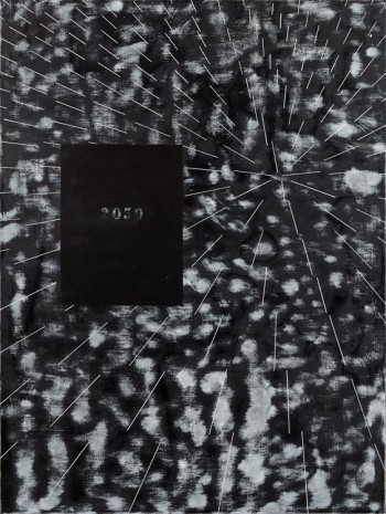 Ross Bleckner, Burn Painting (2050: Not My Future), 2016 , Petzel Gallery