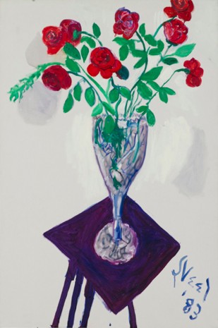 Alice Neel, Roses, 1983, David Zwirner