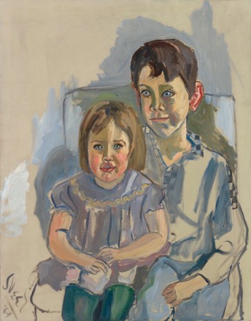 Alice Neel, Abe's Grandchildren, 1964, David Zwirner