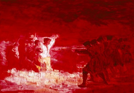 Yan Pei-Ming, Exécution, Après Goya, 2008, David Zwirner