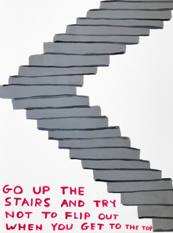 David Shrigley, Untitled (Go Up The Stairs), 2019 , Anton Kern Gallery