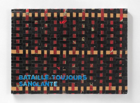Adel Abdessemed, Cocorico painting, Bataille. Toujours sanglante, 2017-2018, Dvir Gallery