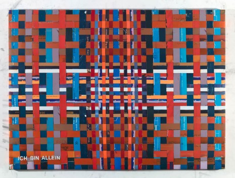Adel Abdessemed, Cocorico painting, Ich bin allein, 2017-2018, Dvir Gallery