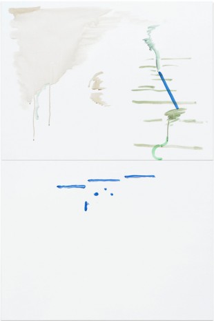 Michael Krebber, ohne Titel (Wirklichkeit erschlägt Kunst) 14, 2019 , Galerie Buchholz