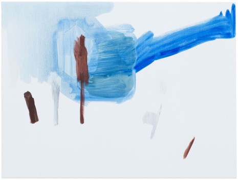 Michael Krebber, ohne Titel (Wirklichkeit erschlägt Kunst) 3, 2019 , Galerie Buchholz