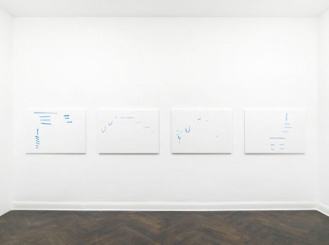 Michael Krebber, ohne Titel (Wirklichkeit erschlägt Kunst) 19, 2019 , Galerie Buchholz