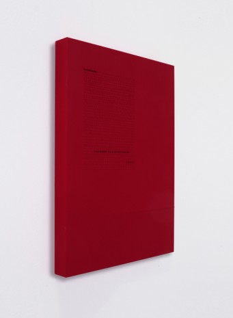 Riccardo De Marchi, Piccolo testo rosso, 2002-2003 , A arte Invernizzi