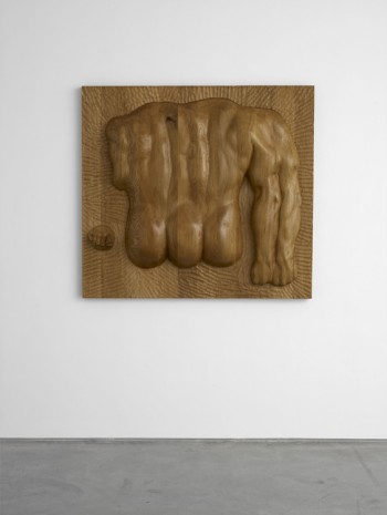 Daniel Dewar & Grégory Gicquel, Oak Relief with Body Fragments , 2018, Art : Concept