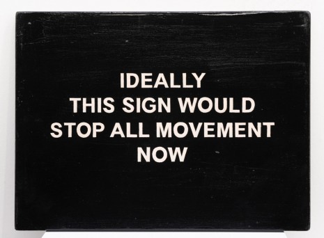 Laure Prouvost, IDEALLY THIS SIGN WOULD STOP ALL MOVEMENT NOW, 2018, Galerie Nathalie Obadia