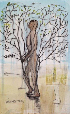 Fabrice Hyber, Walking tree, 2012, Galerie Nathalie Obadia