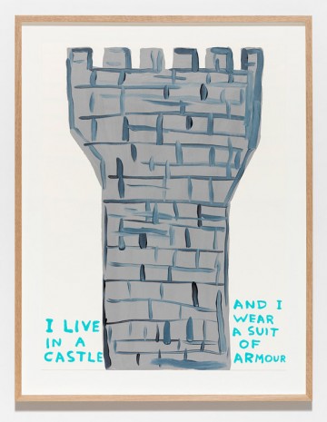David Shrigley, Untitled (I Live in a Castle) (2019), , Galleri Nicolai Wallner