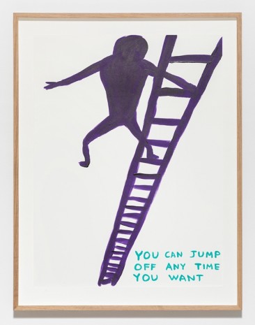 David Shrigley, Untitled (You Can Jump O4) (2019), , Galleri Nicolai Wallner