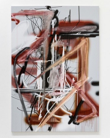 Jeff Elrod, Burner painting, 2019 , Galerie Max Hetzler
