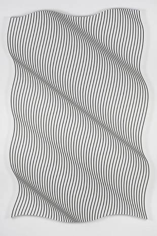 Philippe Decrauzat, Vertical Wave 04, 2012, Elizabeth Dee