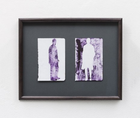 Elizabeth Magill , purple and white silhouette, undated , Kerlin Gallery