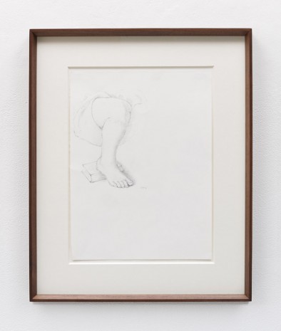 Stephen McKenna , Study of foot resting on book, 1981, Kerlin Gallery